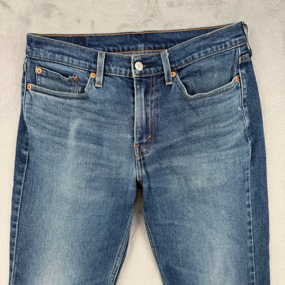 Levis 514 Mens Straight‎ Fit Jeans Dark Wash Straight Leg Size W30 L32 - Picture 3 of 16